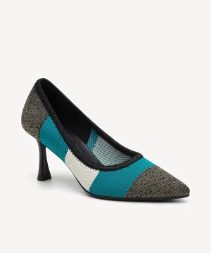 Modern Mosaic Heeled Pumps