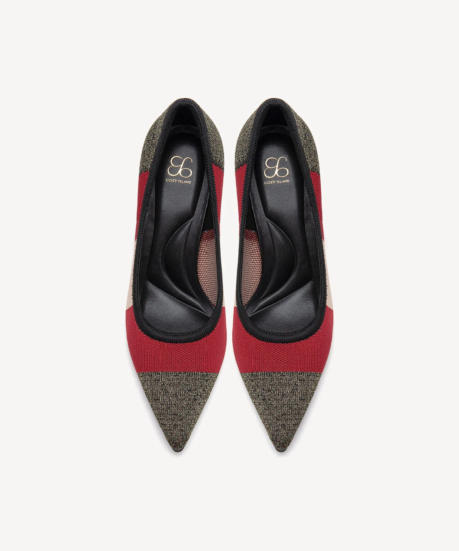 Modern Mosaic Heeled Pumps