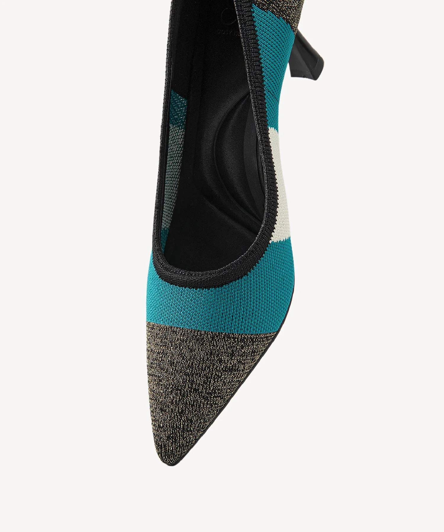 Modern Mosaic Heeled Pumps