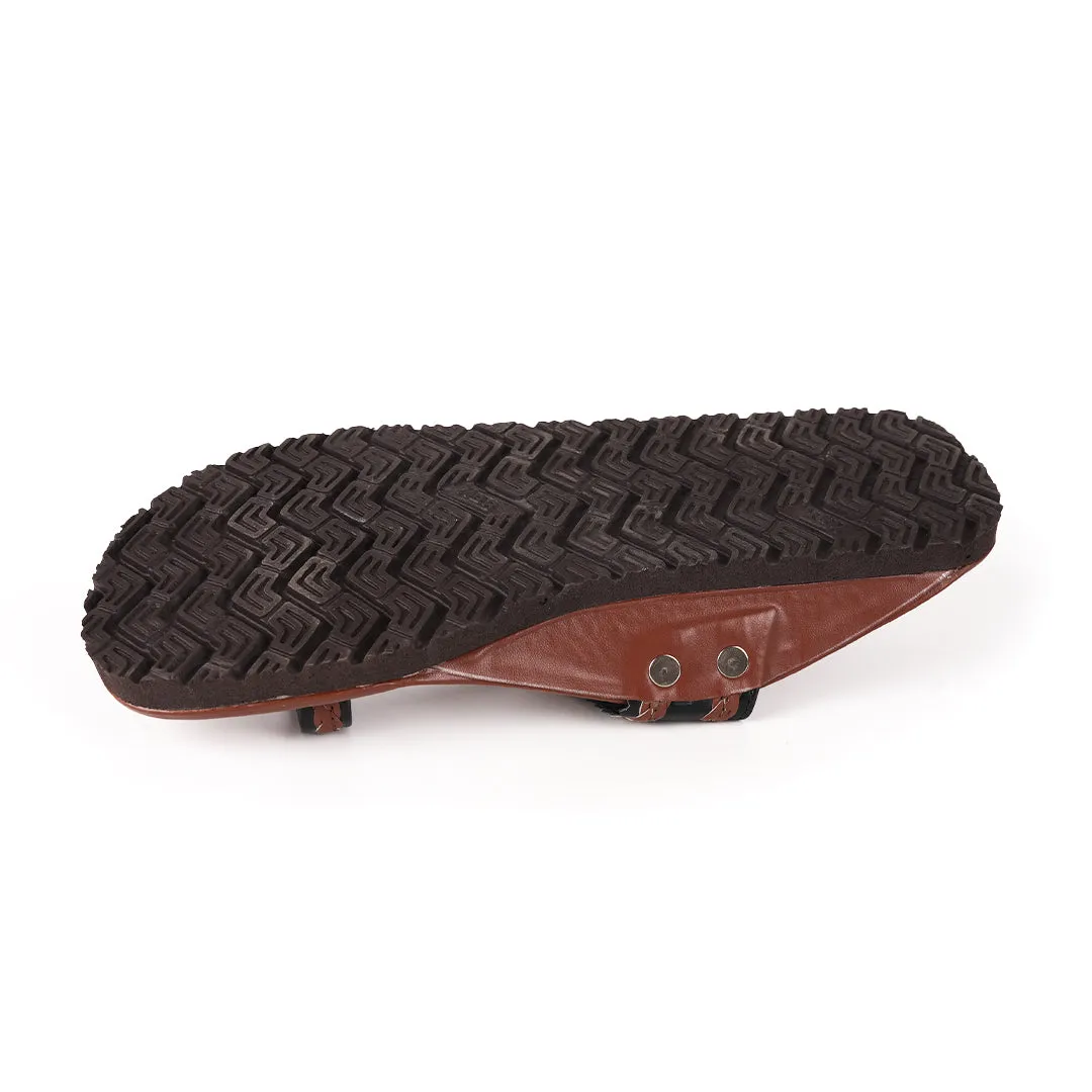 Monkstory Kolhapuri Sandals - Brown