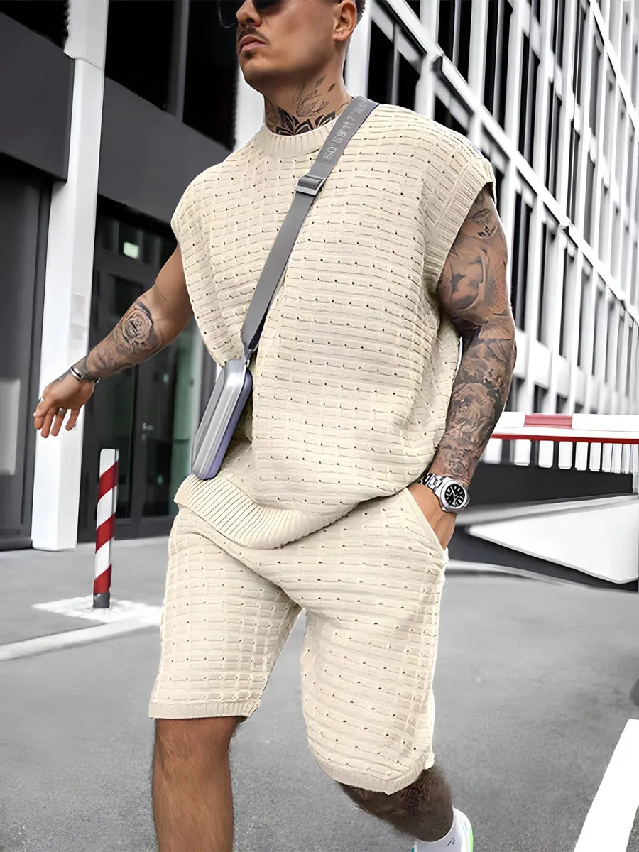 Nathan - Casual gebreide Herenset