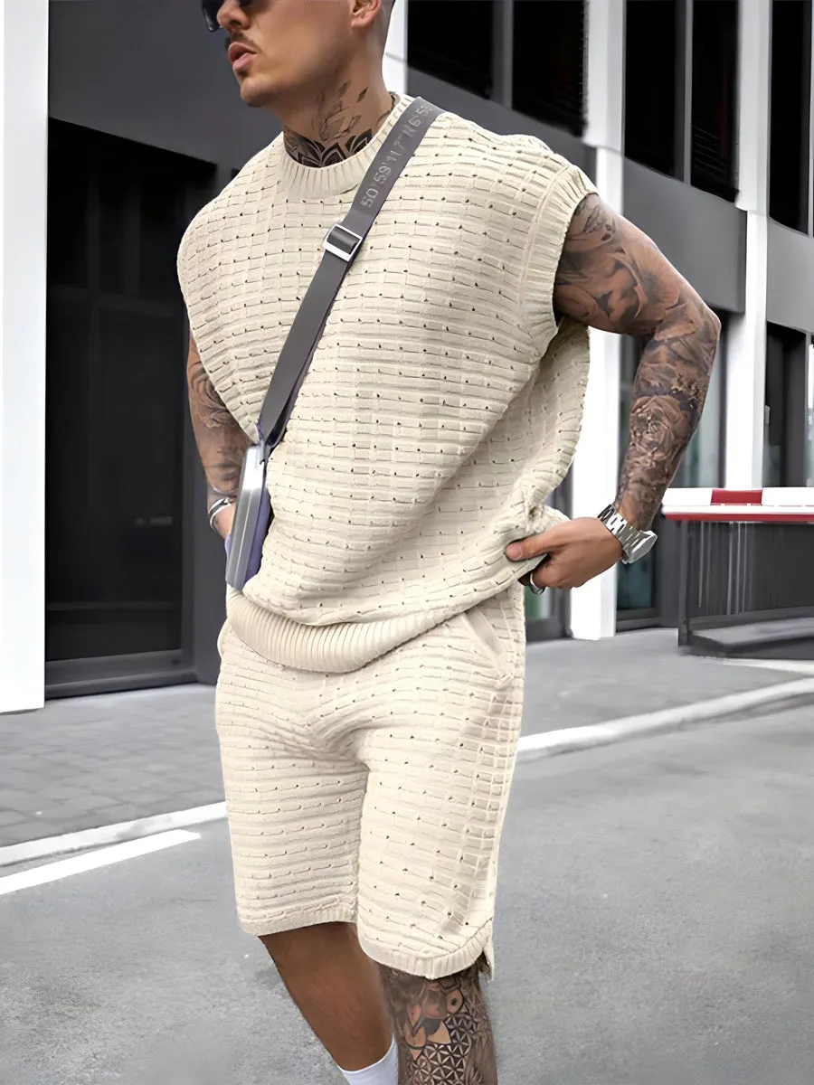 Nathan - Casual gebreide Herenset