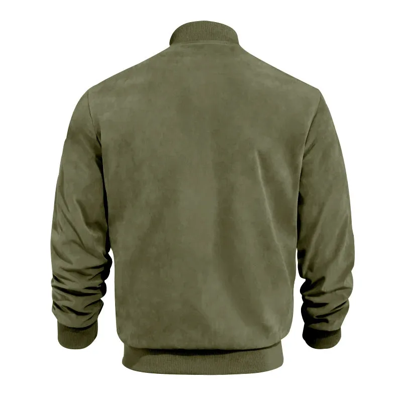 Oliver | Suede Bomber Jacket