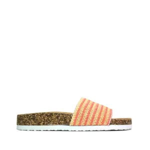 Open Toe Slider Orange