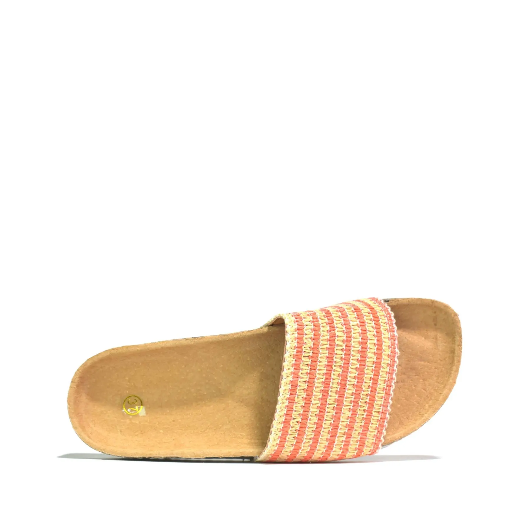 Open Toe Slider Orange