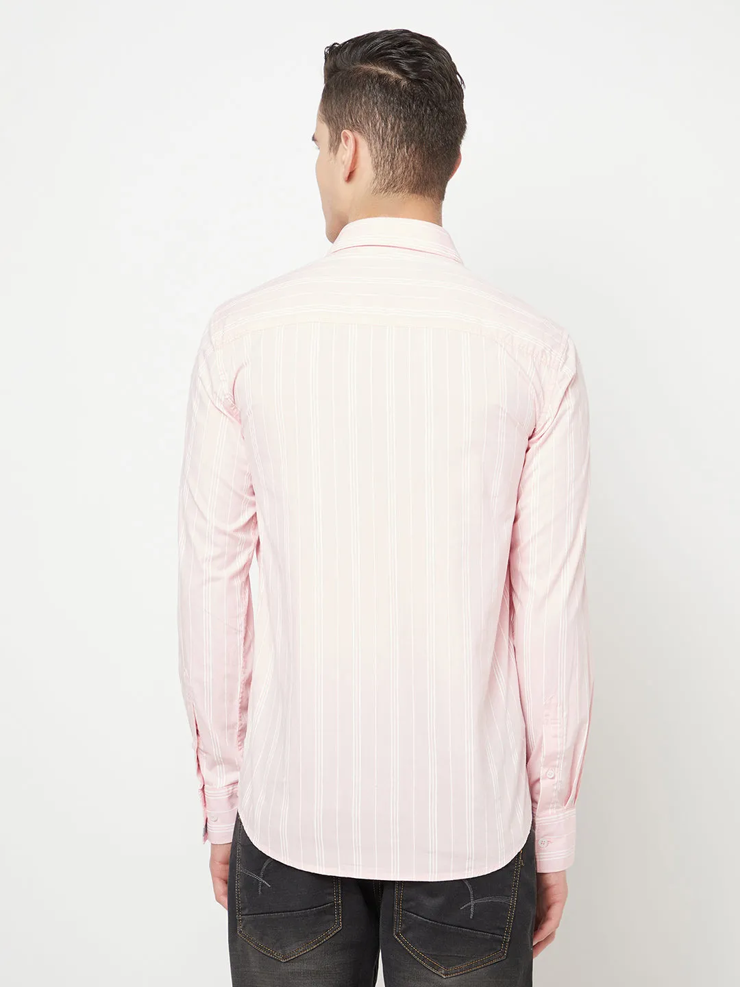 Pink Striped Shirt