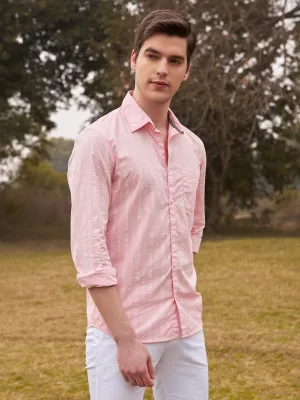 Pink Striped Shirt