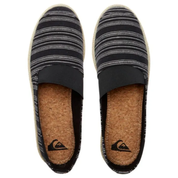 QUIKSILVER ESPADRILLED SCHOENEN - BLACK 1