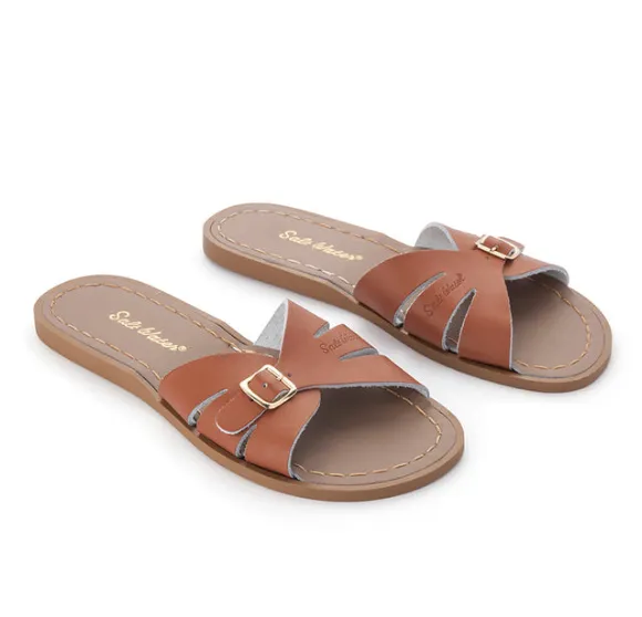 Salt Water Classic Slide Tan- Women