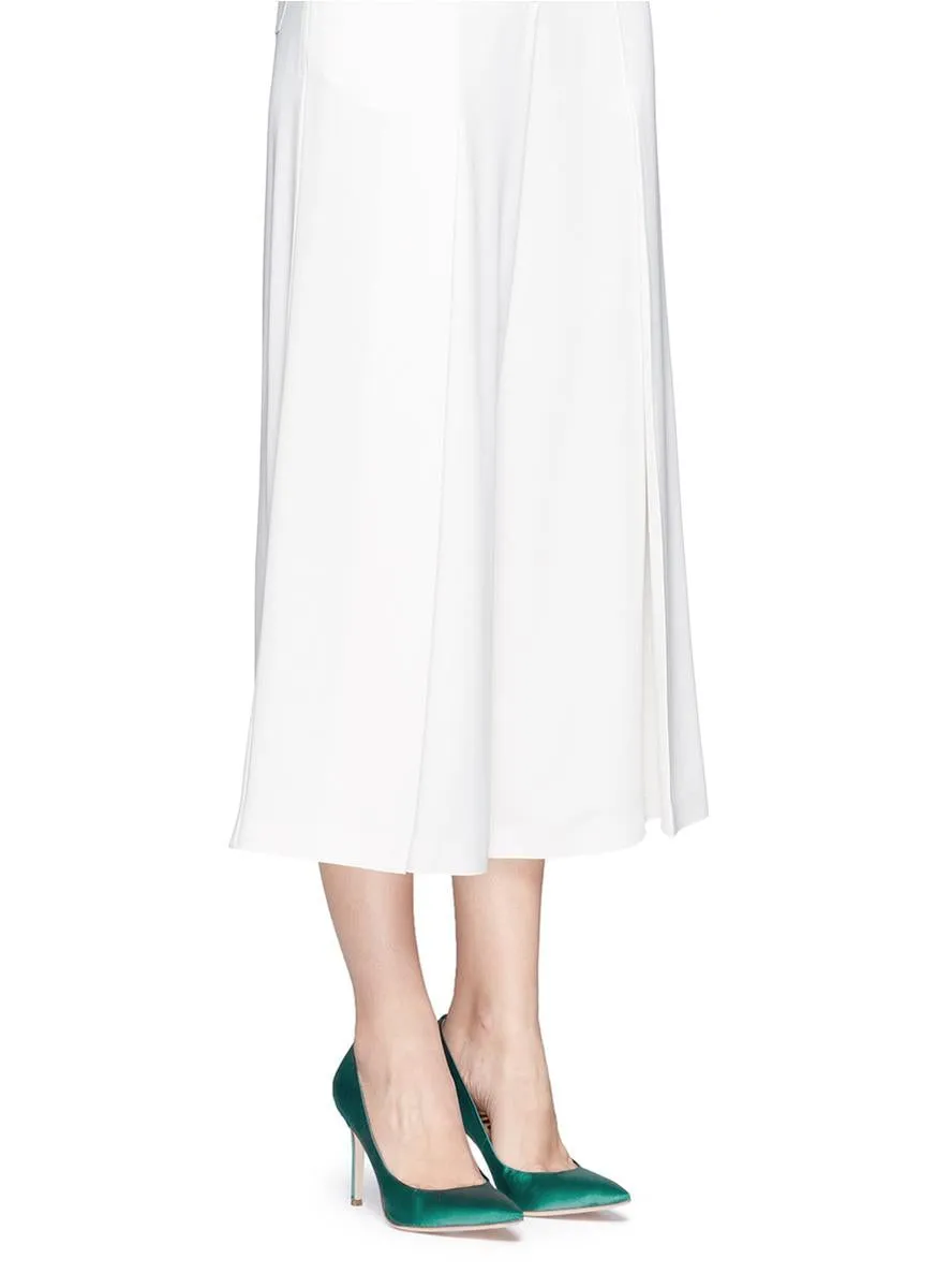 Sam Edelman Hazel Emerald Green Satin Stiletto Dress Shoes Pointed Toe Pump (9.5)
