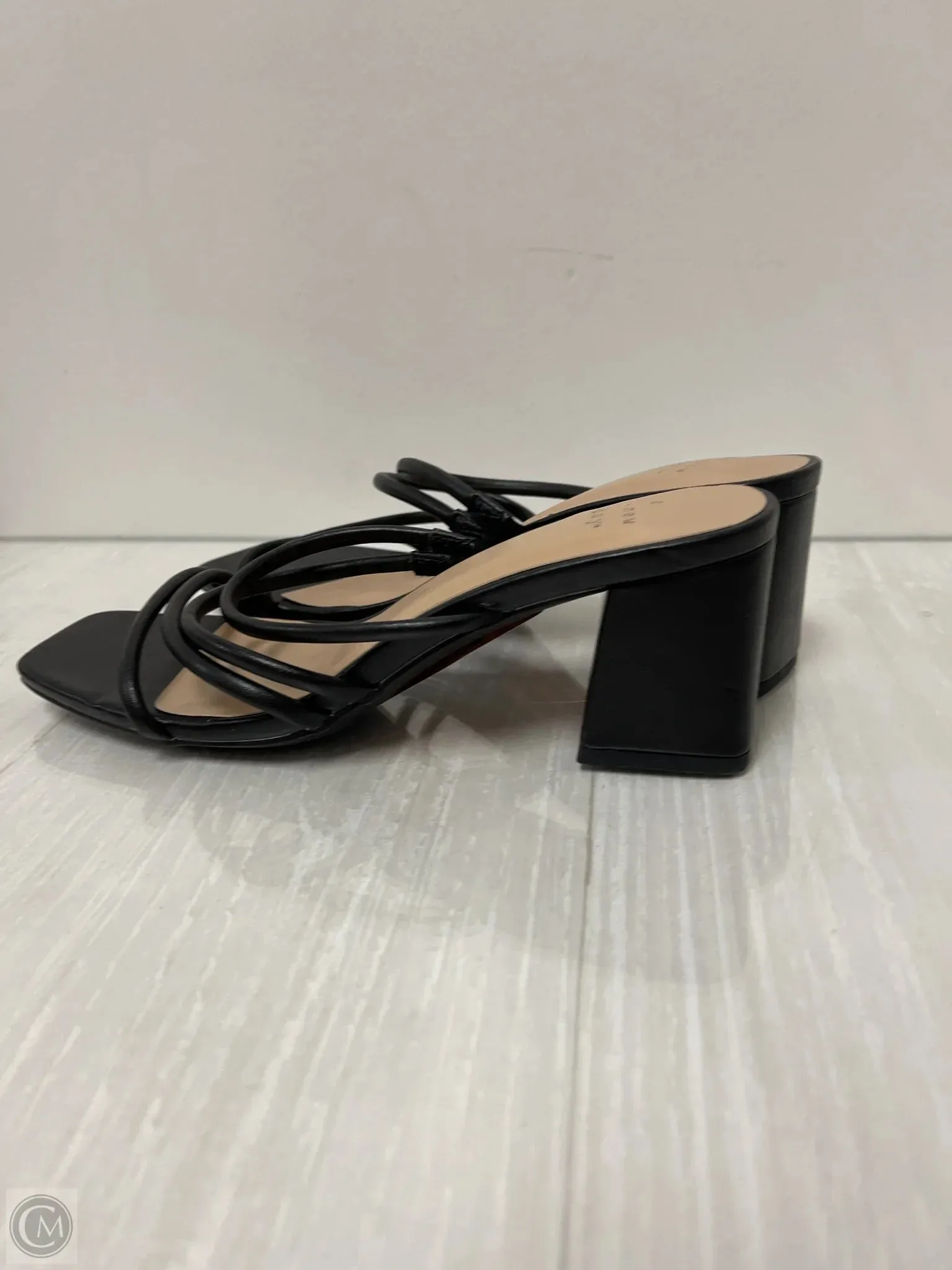 Sandals Heels Block By A New Day In Black, Size: 7.5