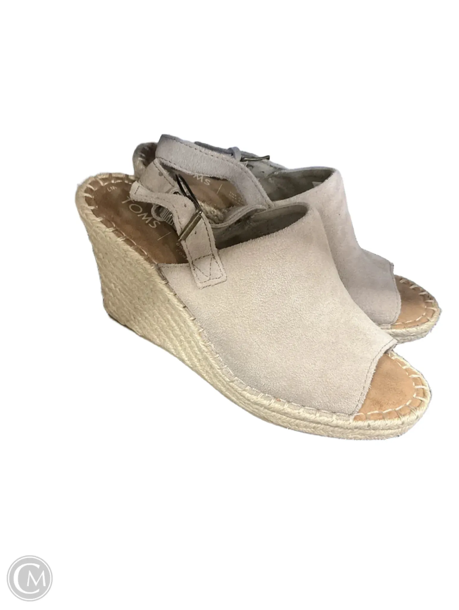 Sandals Heels Platform By Toms In Tan, Size: 7