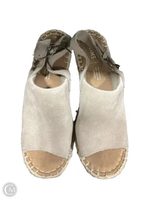 Sandals Heels Platform By Toms In Tan, Size: 7