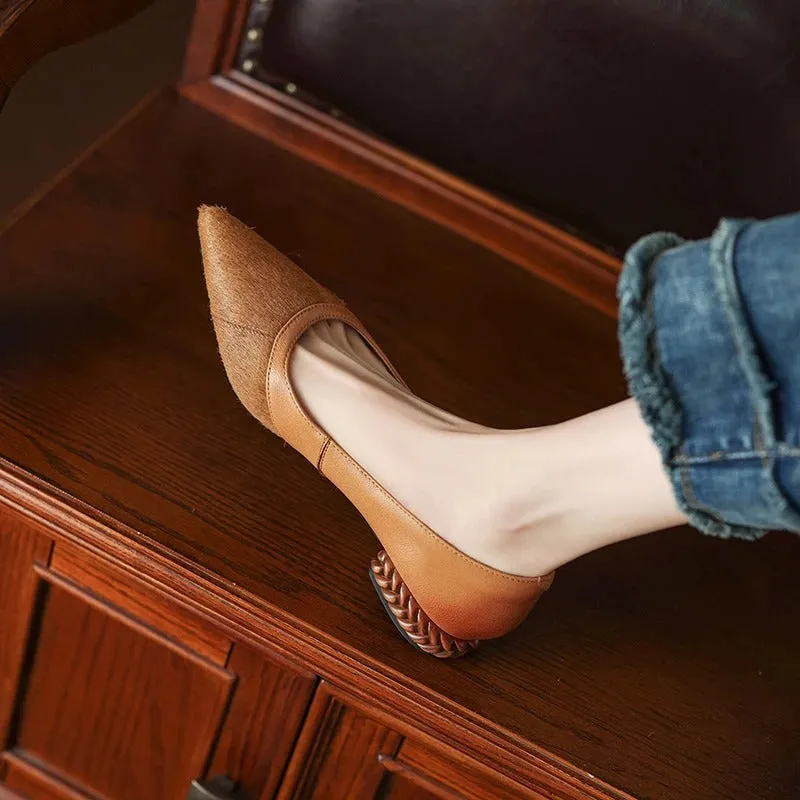 Simple & Gentle Pointed Toe Women's Flat Shoes
