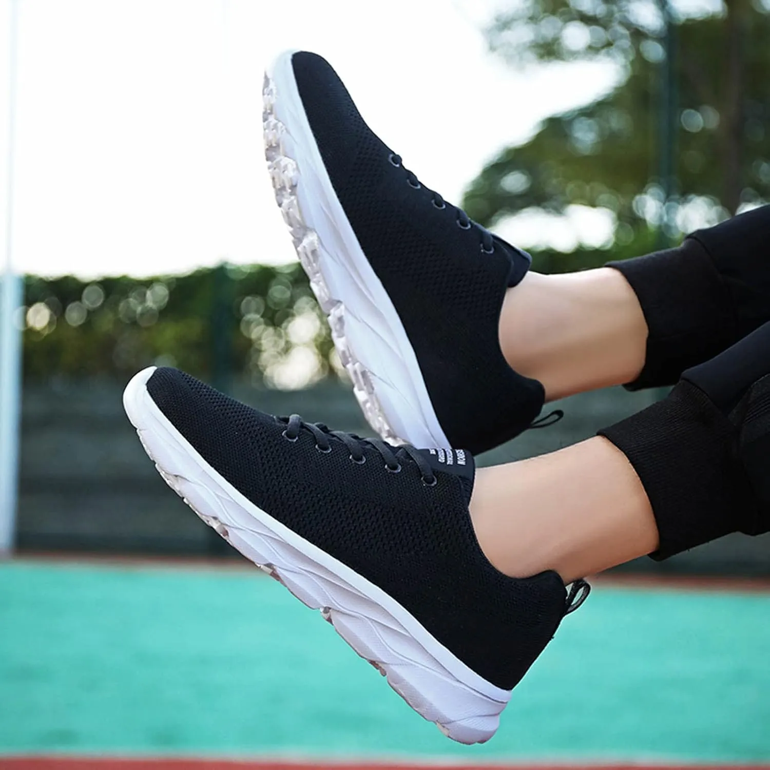 Sneakers for Women Walking Shoes Non Slip Lace Up Running Shoes for Men Mesh Casual Shoes for Fall Fashion Sneakers Waterproof Tennis Shoe Trainers Shoe
