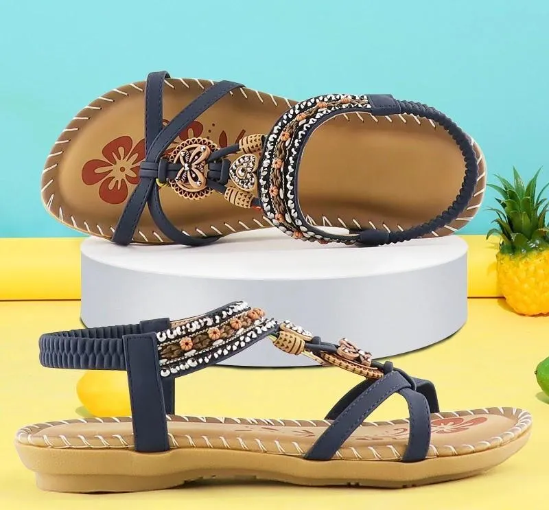 Sylis | Rhinestone Orthopedic Sandals
