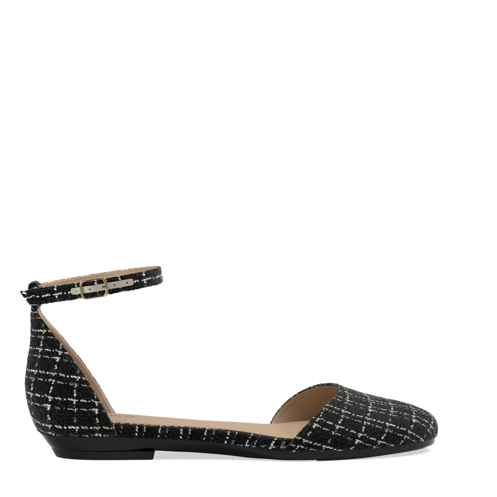 The Jocelyn - Coal Tweed Flat