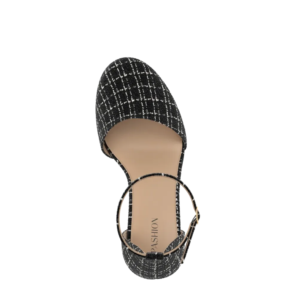 The Jocelyn - Coal Tweed Flat