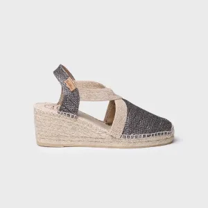 Toni Pons Women's Shiny Vegan Espadrilles In Grey