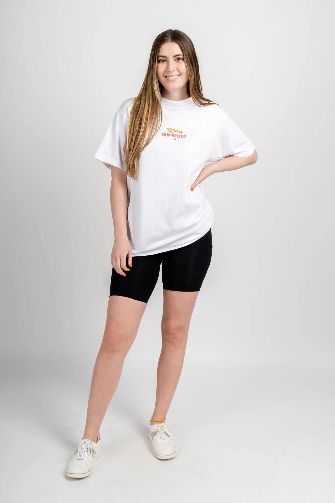 Trip N Out oversized graphic tee off white
