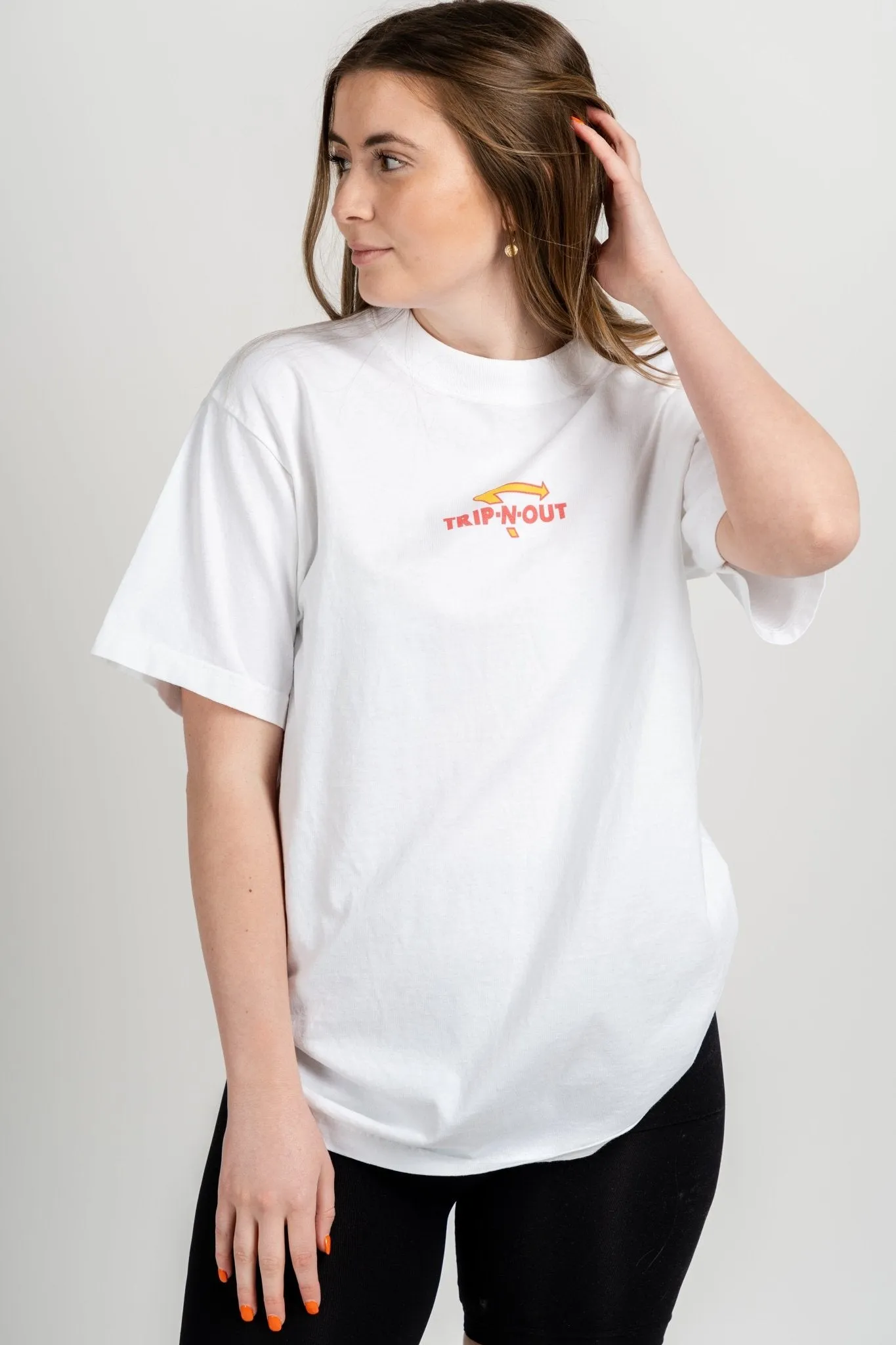 Trip N Out oversized graphic tee off white