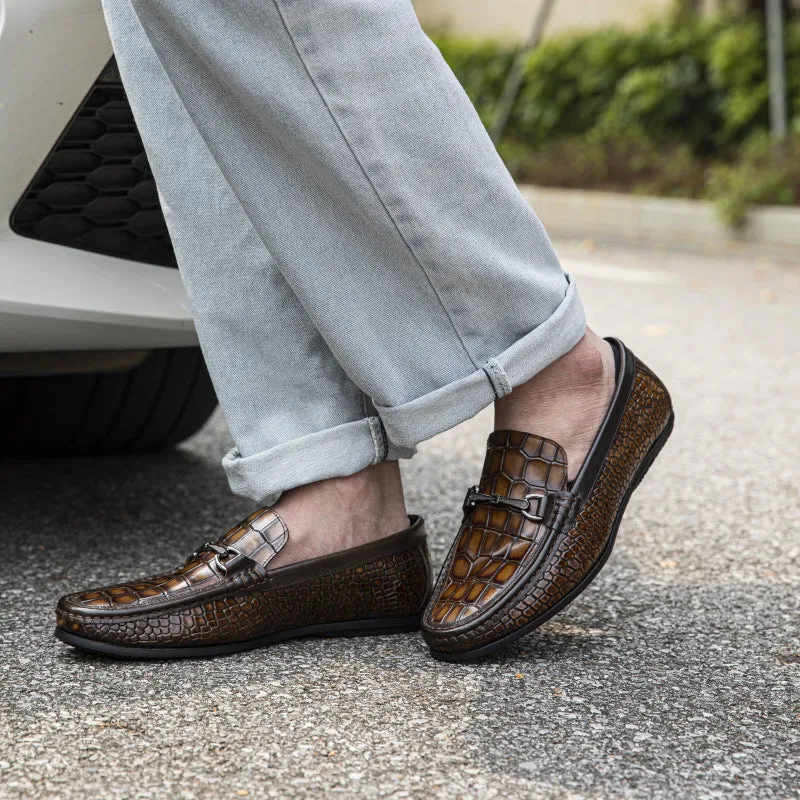 Veltique Luxe Croctex Loafers