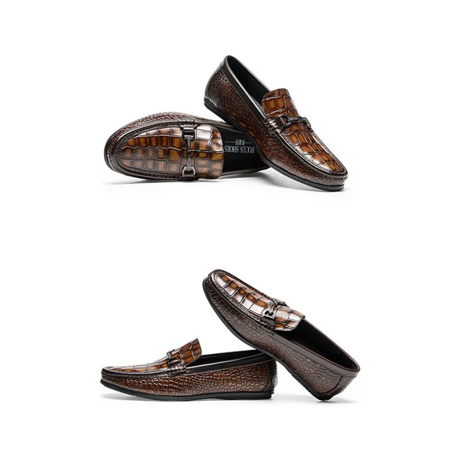 Veltique Luxe Croctex Loafers