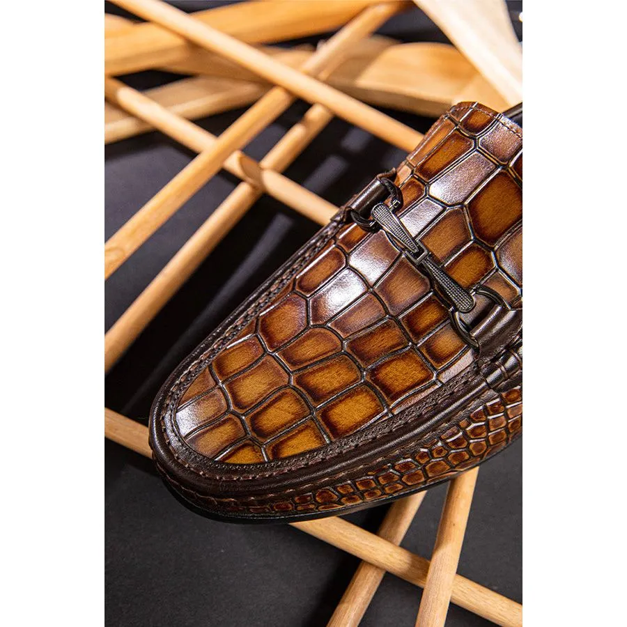 Veltique Luxe Croctex Loafers