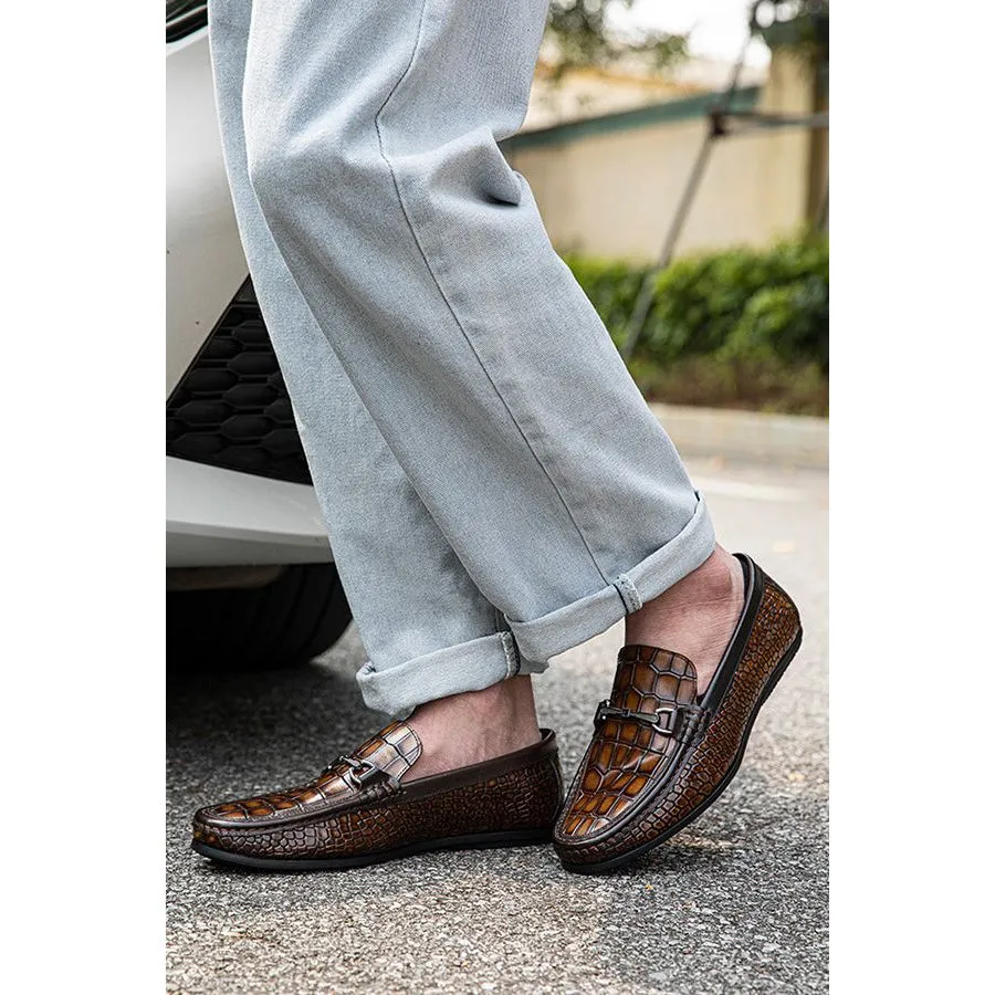 Veltique Luxe Croctex Loafers