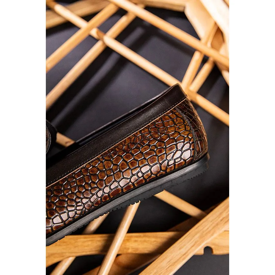 Veltique Luxe Croctex Loafers